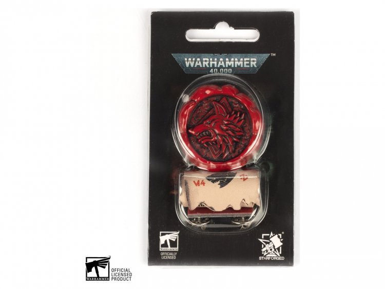 Starforged: Значок Space Wolves Purity Seal (предзаказ 2023, Warhammer Accessories)