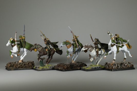 Warhammer Fantasy Battles Wood Elf Glade Riders x5 (Painted)