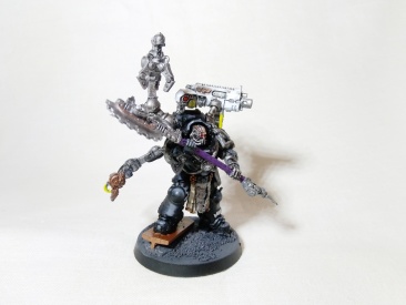 Warhammer 40k Space Marines Iron Hands Father Malkaan Feirros (Pro-Painted)