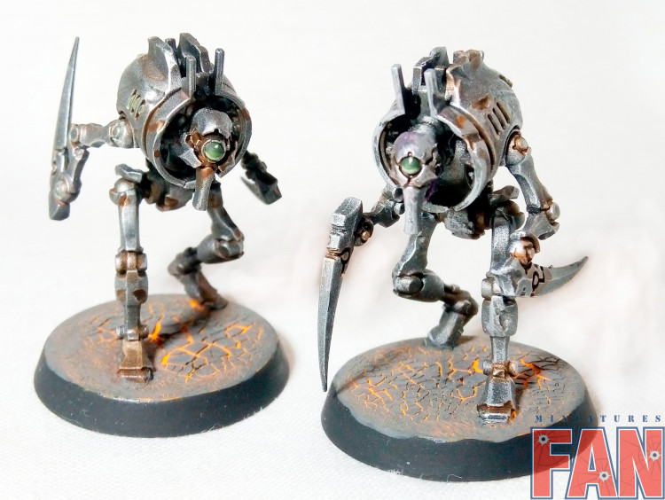 Warhammer 40k Necron Cryptothralls x2 (Pro-Painted)