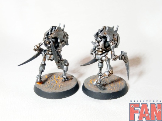 Warhammer 40k Necron Cryptothralls x2 (Pro-Painted)