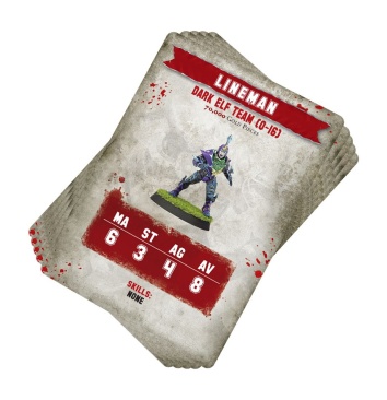 Blood Bowl Team Card Pack – Dark Elf 60220912001 (Limited, OOP, New)