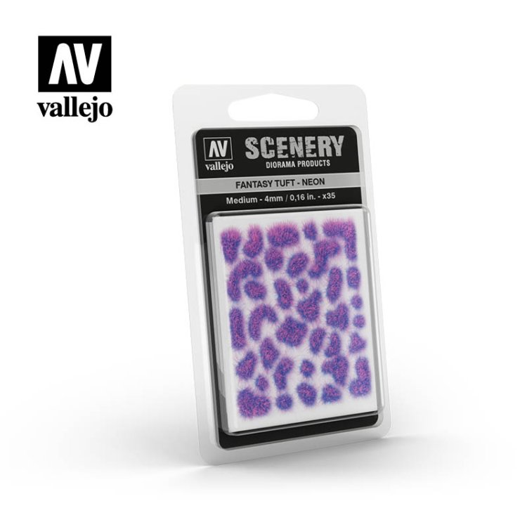 Пучки травы Vallejo Scenery: Fantasy Tuft Neon 4мм