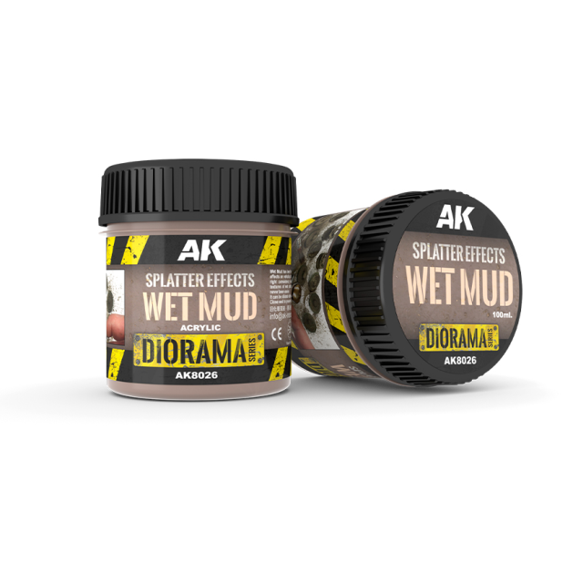 Краска AK Interactive Effects: Splatter Effects Wet Mud AK8026 (100 мл)