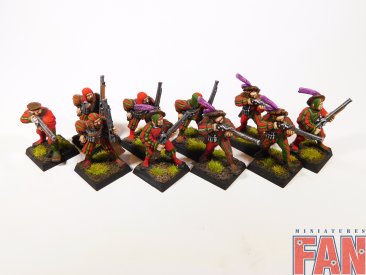Warhammer Fantasy Battles Empire Handgunners x10 (Pro-Painted)