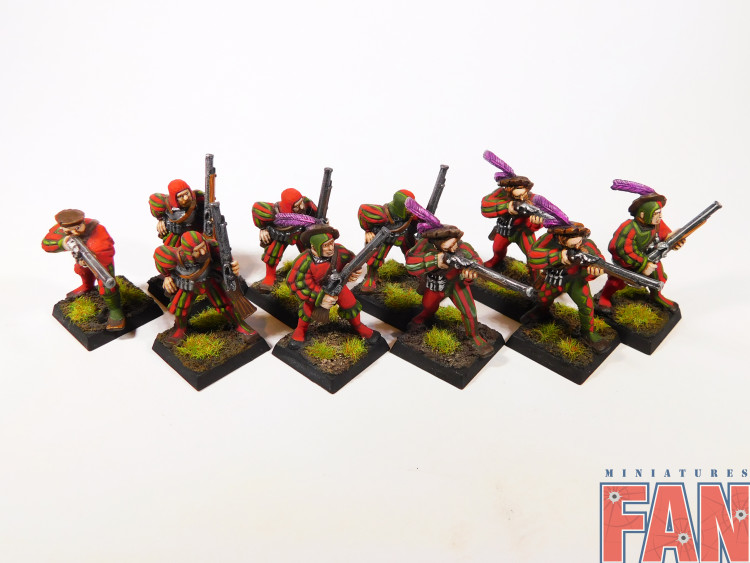 Warhammer Fantasy Battles Empire Handgunners x10 (Pro-Painted)