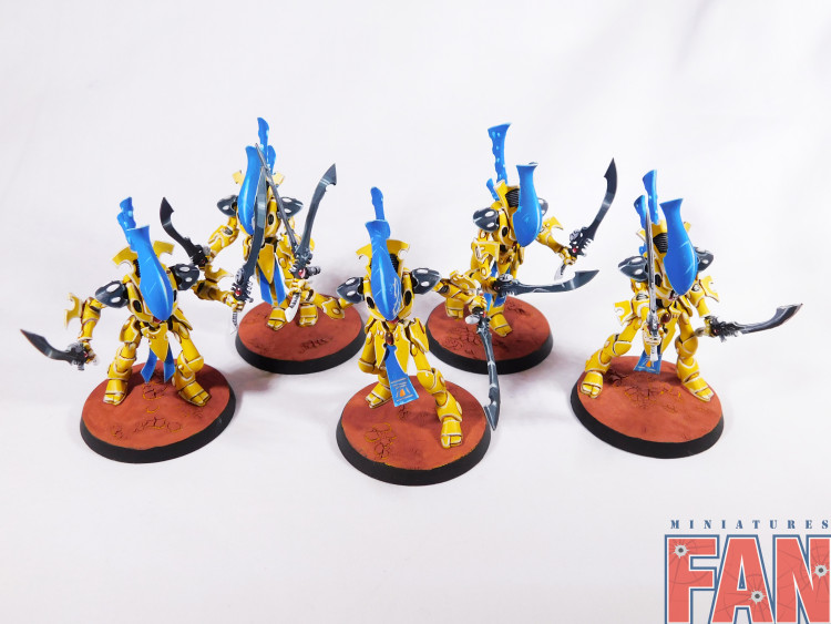 Warhammer 40k Craftworlds Wraithblades x5 (Pro-Painted)