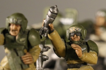 Warhammer 40K: Imperial Guard Cadian Heavy Weapon Squad x3 (Painted)