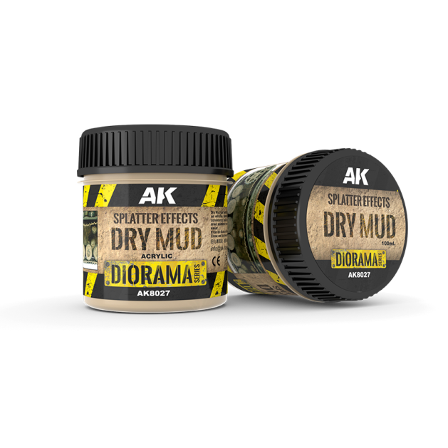 Текстурная паста AK Interactive Diorama: Splatter Effects Dry Mud AK8027 (100 мл)