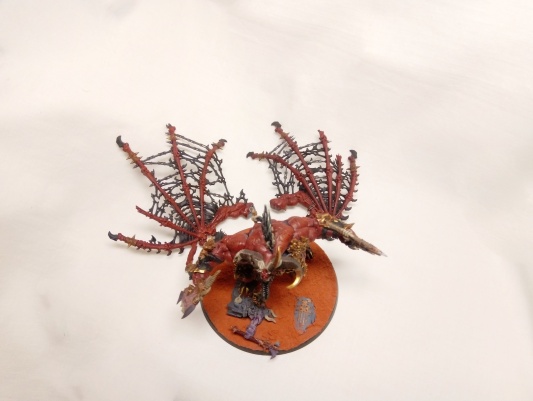 Warhammer Age of Sigmar Blades of Khorne Skarbrand (Pro-Painted, magnet wings)