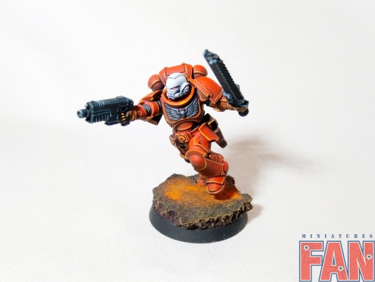 Warhammer 40k Space Marine Blood Angels Assault Intercessors x5 (Pro-Painted)