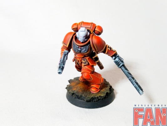 Warhammer 40k Space Marine Blood Angels Assault Intercessors x5 (Pro-Painted)