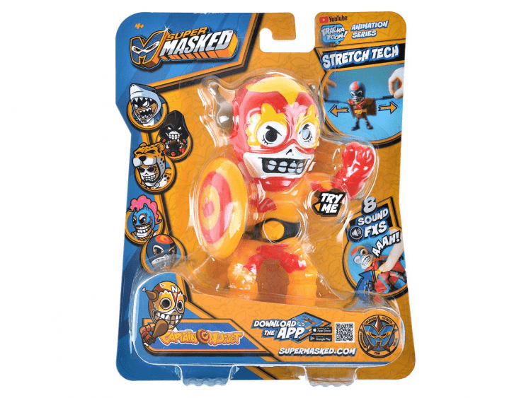 Игрушка-тянучка Stretchapalz Supermasked: Captain Nuget (со звуком)