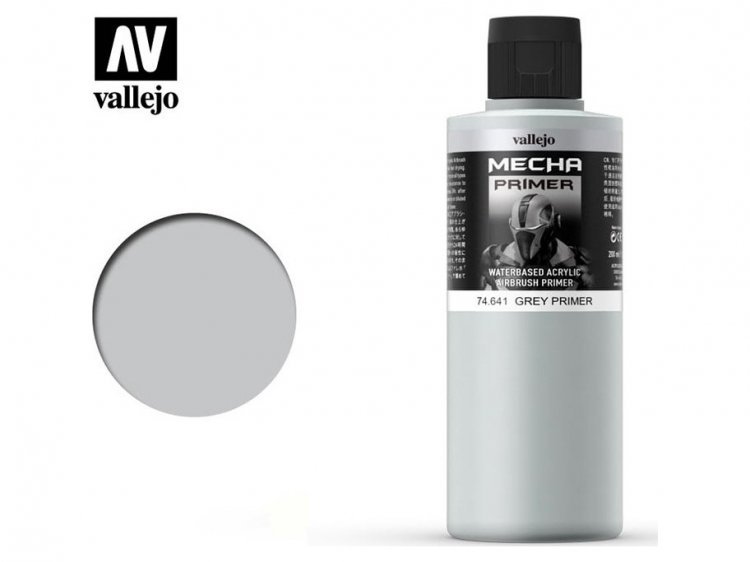 Грунтовка Vallejo Mecha Color: Grey 74.641 (200 мл)