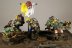 Warhammer 40K Space Ork Boyz Diorama with x5 miniatures (Painted)