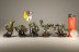 Warhammer 40K Space Ork Boyz Diorama with x5 miniatures (Painted)
