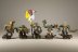 Warhammer 40K Space Ork Boyz Diorama with x5 miniatures (Painted)