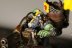 Warhammer 40K Space Ork Boyz Diorama with x5 miniatures (Painted)