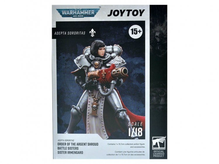 WH40K: Фигурка JOYTOY - Adepta Sororitas Battle Sisters Order of the Argent Shroud Sister Irmengard