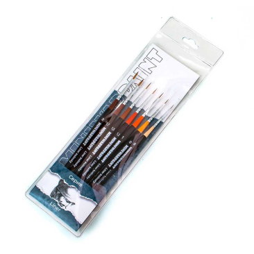 Кисти MiniWarPaint набор &quot;Серия Liner&quot; в пакете (7 кистей)