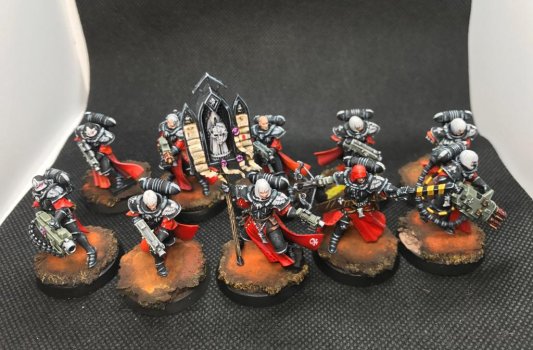 Warhammer 40k Adepta Sororitas Battle Sisters Squad x10 (Pro-Painted)