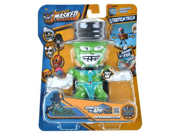 Игрушка-тянучка Stretchapalz Supermasked: Dr. Kal (со звуком)