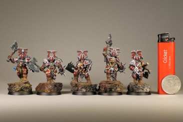 Warhammer Age of Sigmar Khorne Blood Warriors x5 (Painted)