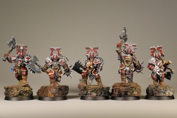 Warhammer Age of Sigmar Khorne Blood Warriors x5 (Painted)