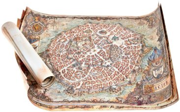 Oathsworn: Верные клятве. Тайны Темнолесья. Набор схем городов