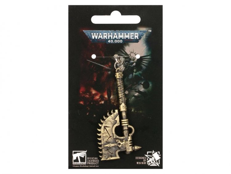 Chaos Chainaxe Keychain (предзаказ 2022, Warhammer 40k)