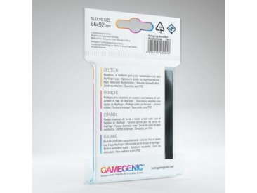 Протекторы Gamegenic для KeyForge чёрные с логотипом (40 шт., 66x92 мм)