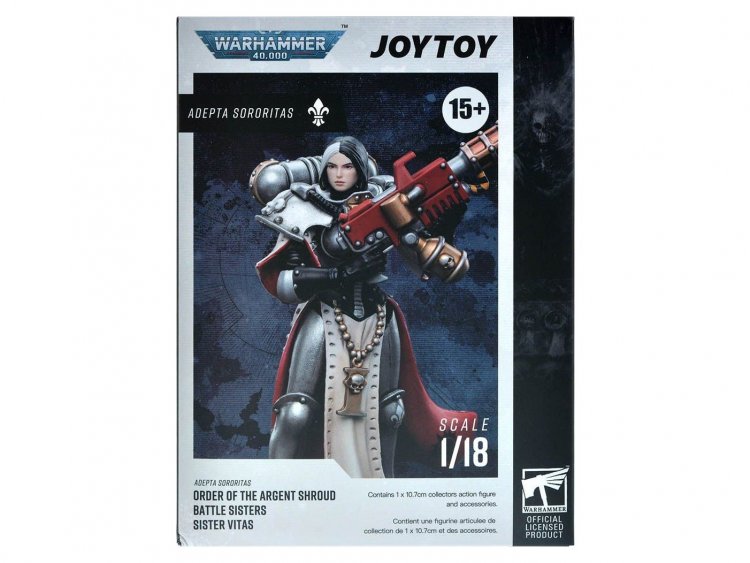 WH40K: Фигурка JOYTOY - Adepta Sororitas Order of the Argent Shroud Battle Sisters Sister Vitas