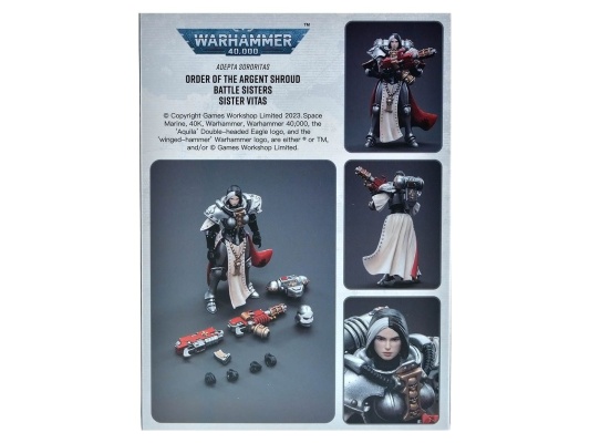 WH40K: Фигурка JOYTOY - Adepta Sororitas Order of the Argent Shroud Battle Sisters Sister Vitas