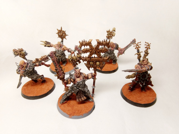 Warhammer Age of Sigmar Blades of Khorne Skullreapers x5 (Pro-Painted)