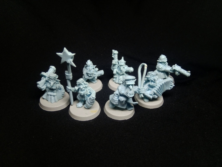 Warhammer 40k Ork Soviet Grots / Goblins x7 (Kromlech, Assembled)