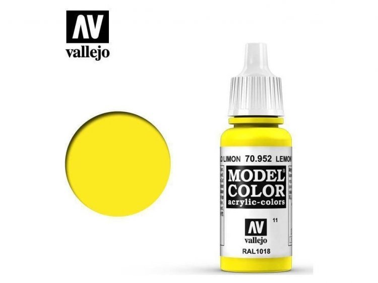Краска Vallejo Model Color: Lemon Yellow 70.952
