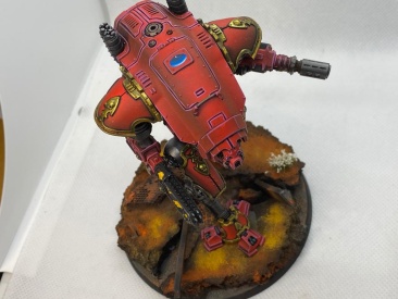 Warhammer 40000 Imperial Knights  Armiger Warglaive (Pro-Painted) Red Color
