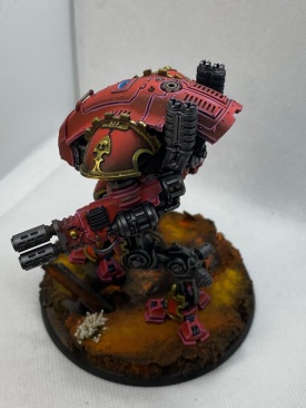 Warhammer 40000 Imperial Knights  Armiger Warglaive (Pro-Painted) Red Color