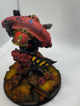 Warhammer 40000 Imperial Knights  Armiger Warglaive (Pro-Painted) Red Color