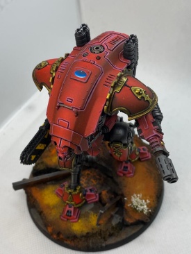 Warhammer 40000 Imperial Knights  Armiger Warglaive (Pro-Painted) Red Color