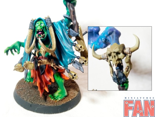 Warhammer Age of Sigmar Ironjawz Weirdnob Shaman (Pro-Painted)