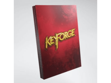 Протекторы Gamegenic для KeyForge красные с логотипом (40 шт., 66x92 мм)