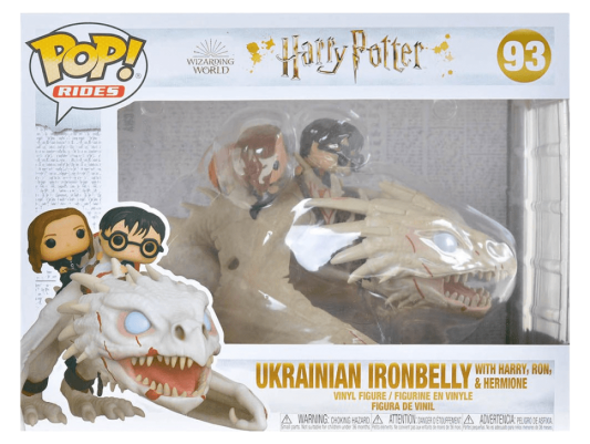 Фигурка Funko POP! Rides. Harry Potter: Harry, Hermione and Ron Riding Gringotts Drago