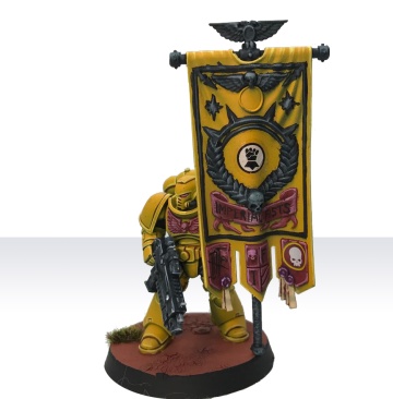 Warhammer 40k Space Marines Imperial Fists Primaris Ancient (Pro-Painted)