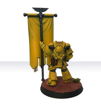 Warhammer 40k Space Marines Imperial Fists Primaris Ancient (Pro-Painted)