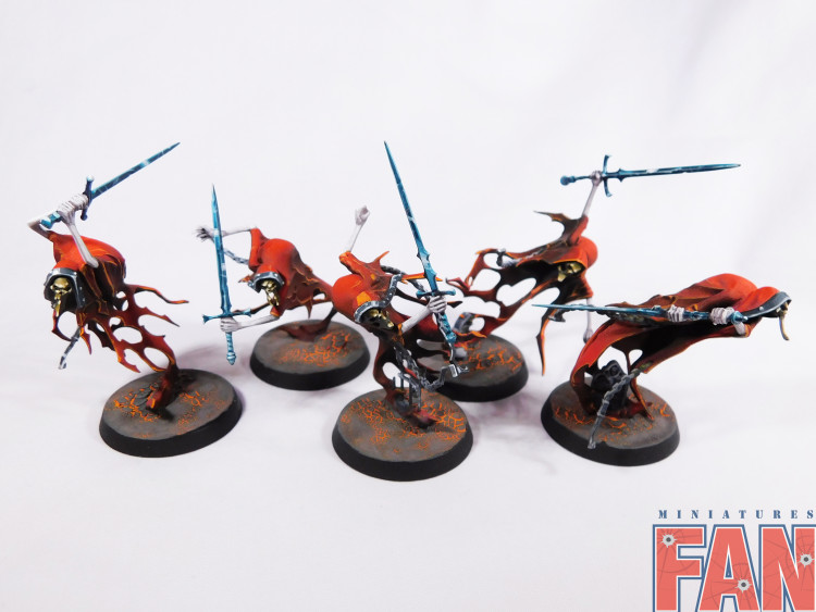 Warhammer AOS Nighthaunt Bladegheist Revenants x5 (Pro-Painted)