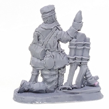 Немецкий расчет миномета