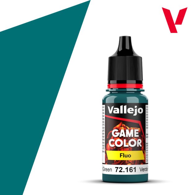 Краска Vallejo Game Color Fluo: Fluorescent Cold Green 72.161