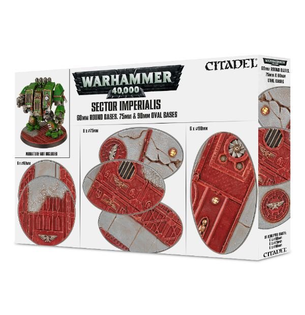 Sector Imperialis 60mm Round, 75mm Oval &amp; 90mm Oval Bases