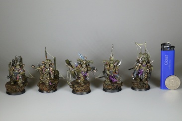 Warhammer 40k Death Guard Plague Marines x5 (Painted)